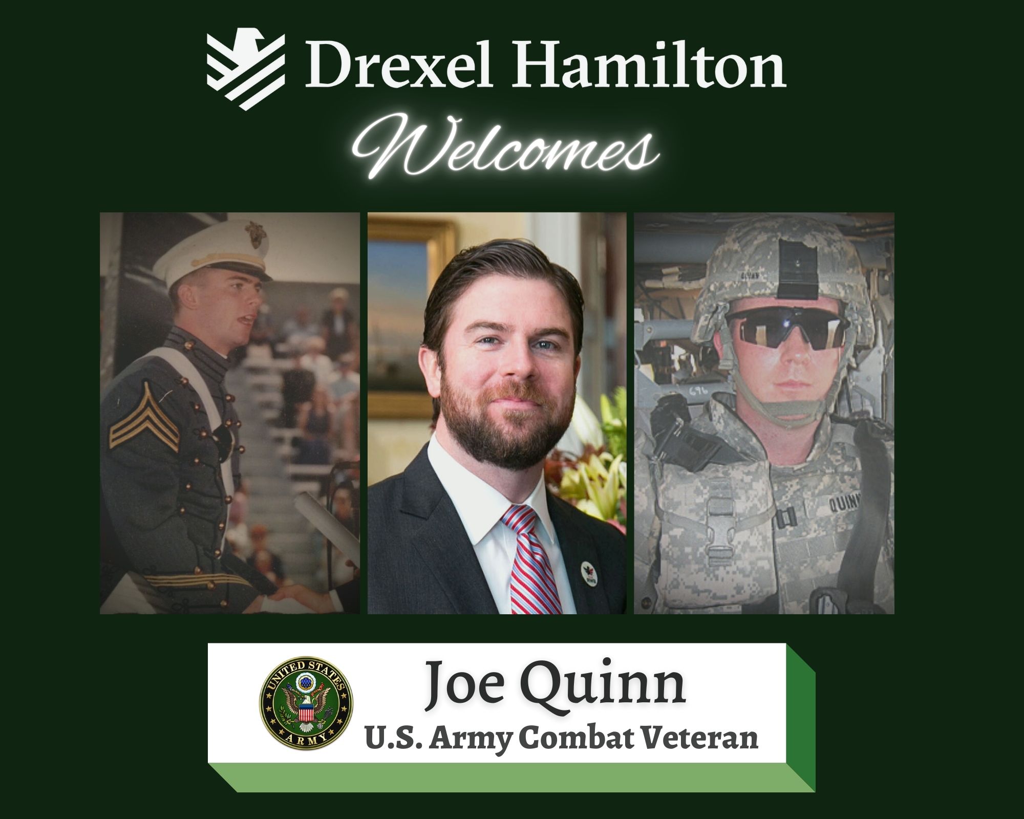 Drexel Hamilton Hires Army Veteran Joe Quinn to Lead Strategic Partnerships Drexel Hamilton